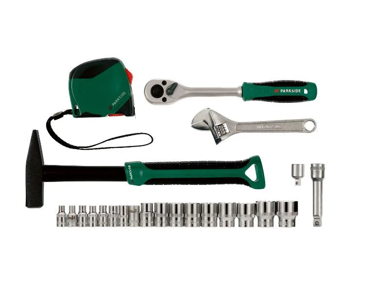Boîte à outils avec visseuse sans fil PWBM A1, 92 pièces